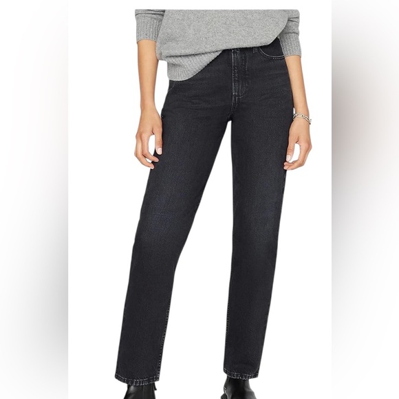 FRAME Le High N Tight Inkwell Straight Leg Denim Jeans Size 24 100% Cotton - Picture 1 of 11